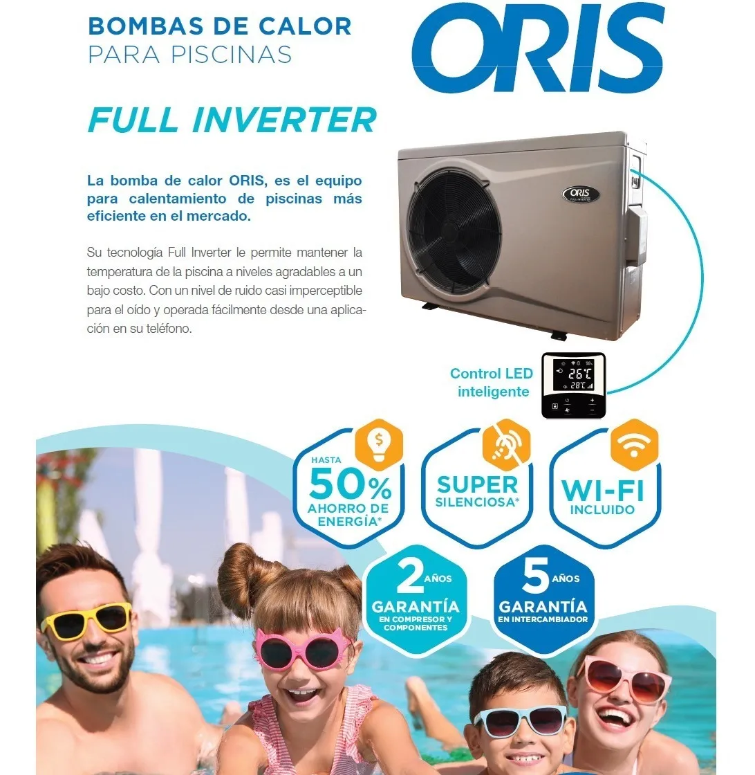 Bomba de Calor ORIS Full Inverter (30K – 90K BTU) - Imagen 2