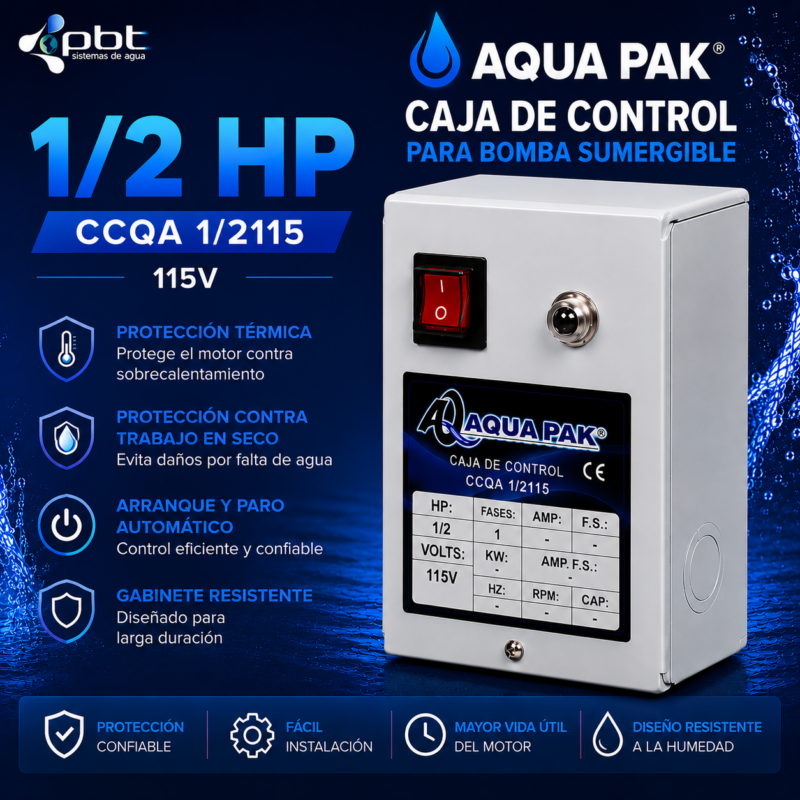 CAJA DE CONTROL AQUA PAK CCQA 1/2115