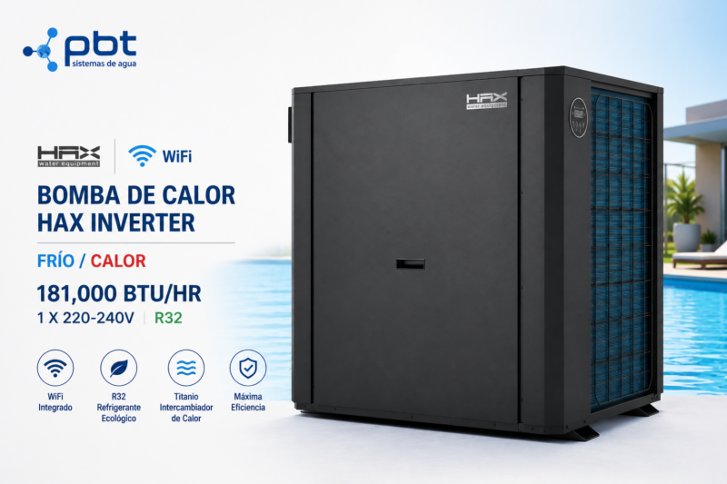 Bomba De Calor HAX Inverter Vertical 181,000 BTU Frío/Calor WiFi 220V